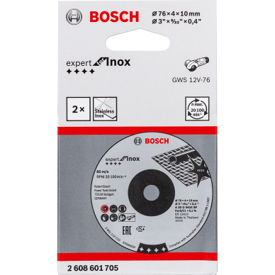 Bosch Cutting Disc 3" for GWS 12V-EC | Bosch by KHM Megatools Corp.