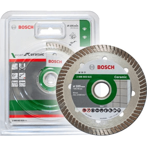 Bosch Diamond Cut Off Wheel 4" Turbo Disc for Tile/Ceramic (2608603615) - KHM Megatools Corp.