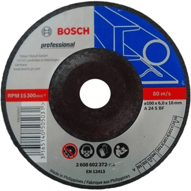 Bosch Grinding Disc 4" for Metal (2608600017) | Bosch by KHM Megatools Corp.