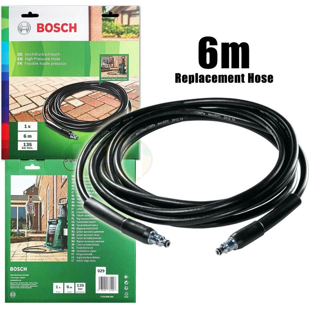 Bosch 6m High Pressure Hose for AQT Pressure Washers | Bosch by KHM Megatools Corp.