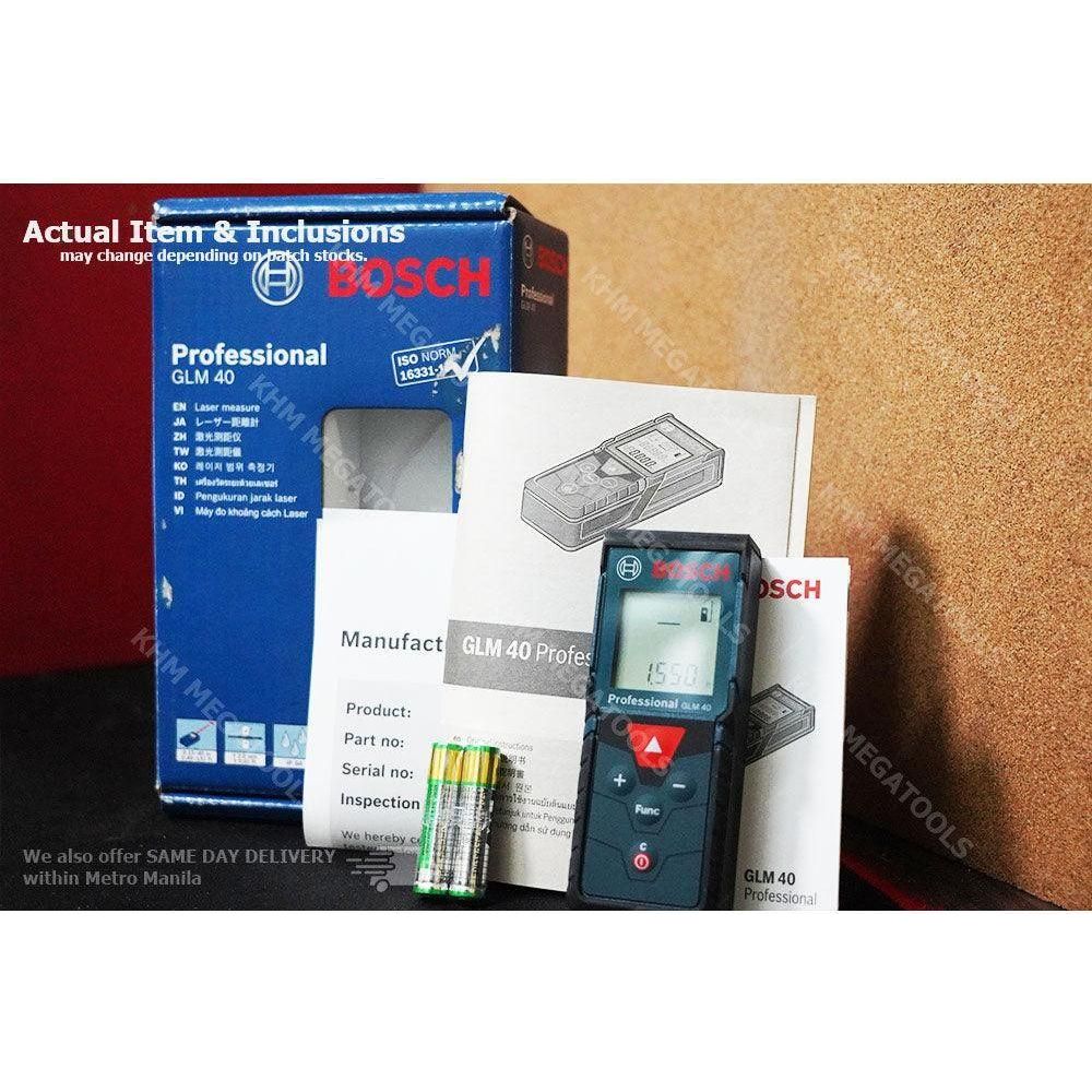 Bosch GLM 40 Laser Rangefinder / Distance Measurer [40 meters] - KHM Megatools Corp.