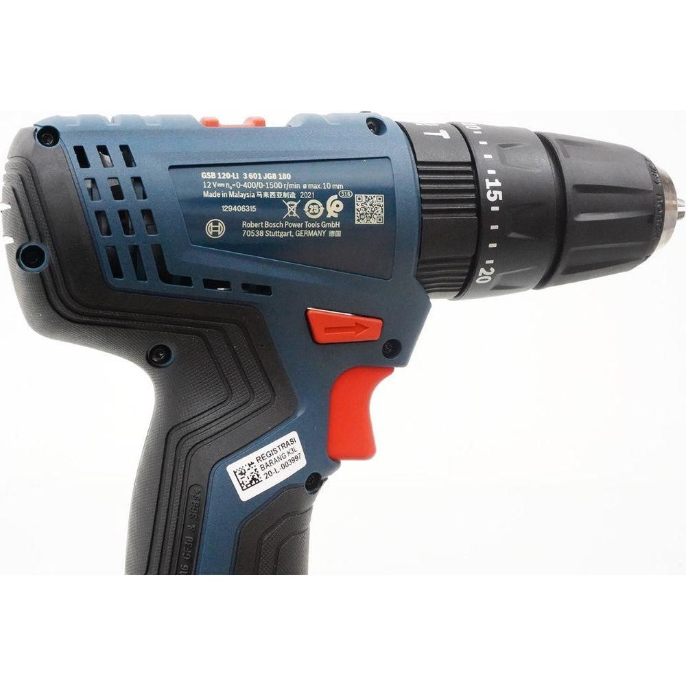 Bosch GSB 120 LI Cordless Impact Drill - Driver (One Battery Kit) 12V [Kit] | Bosch by KHM Megatools Corp.