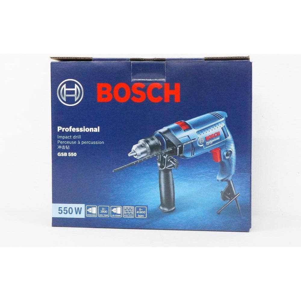 Bosch GSB 550 Impact Drill / Hammer Drill 13mm (1/2") 550W [Contractor's Choice] | Bosch by KHM Megatools Corp.