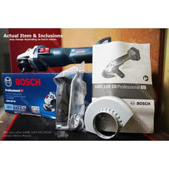 Bosch GWS 18V-10 Cordless Brushless Angle Grinder 4" (100mm) 18V [Bare] - KHM Megatools Corp.