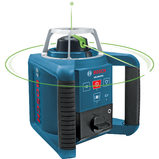 Bosch GRL 300 HVG Set Rotation Laser Level / Line Laser (Green Laser) - Goldpeak Tools PH Bosch