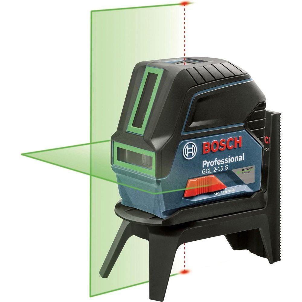 Bosch GCL 2-15 G Cross Line Laser Level With Plumb Points - Goldpeak Tools PH Bosch