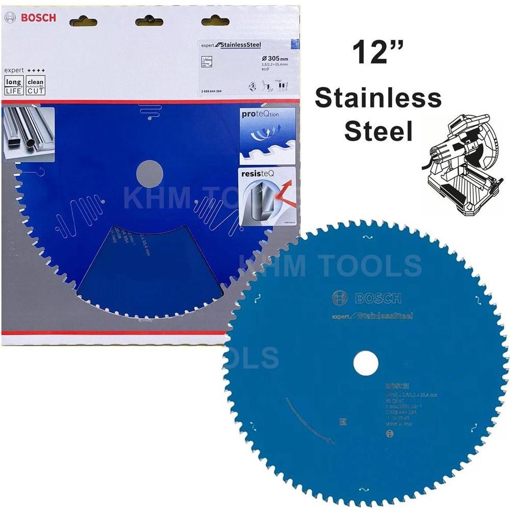 Bosch Circular Saw Blade 12" x 80T Expert for Stainless Steel (Italy) [2608644284] - KHM Megatools Corp.