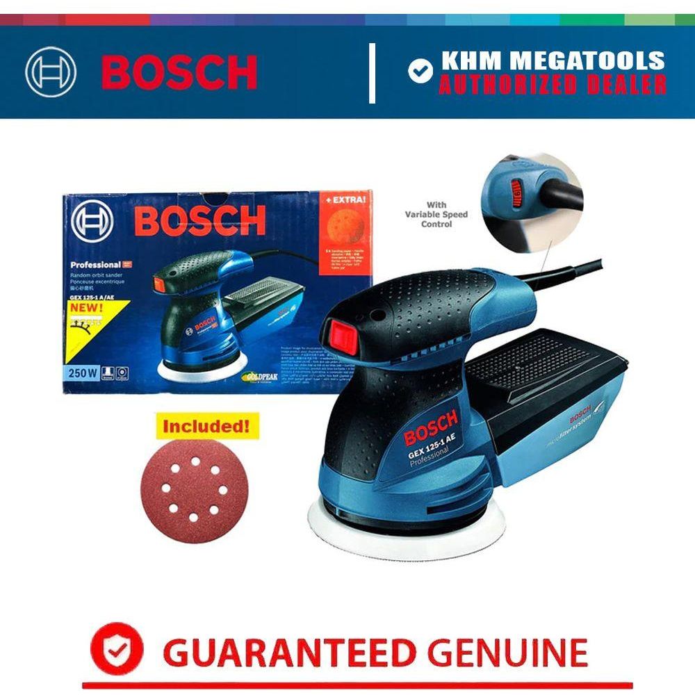 Bosch GEX 125 Random Orbit Sander 5" 250W | Bosch by KHM Megatools Corp.