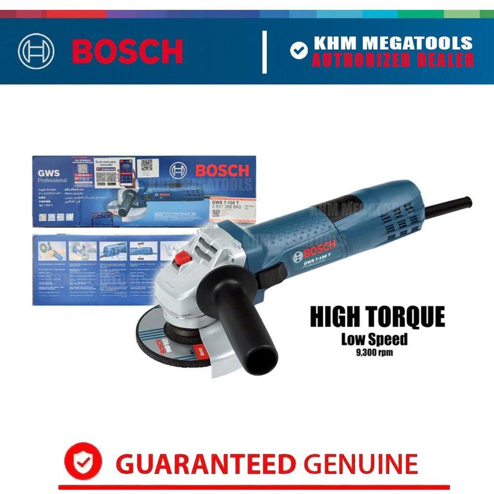 Bosch GWS 7-100 T High Torque Angle Grinder 4" (100mm) 720W [High Torque] | Bosch by KHM Megatools Corp.