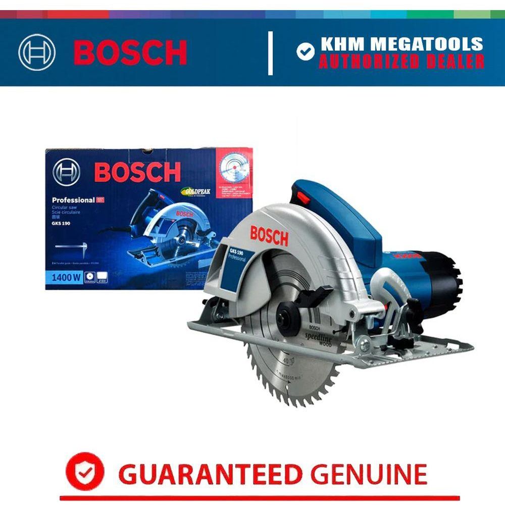 Bosch GKS 190 Circular Saw 7-1/4" (190mm) 1400W | Bosch by KHM Megatools Corp.