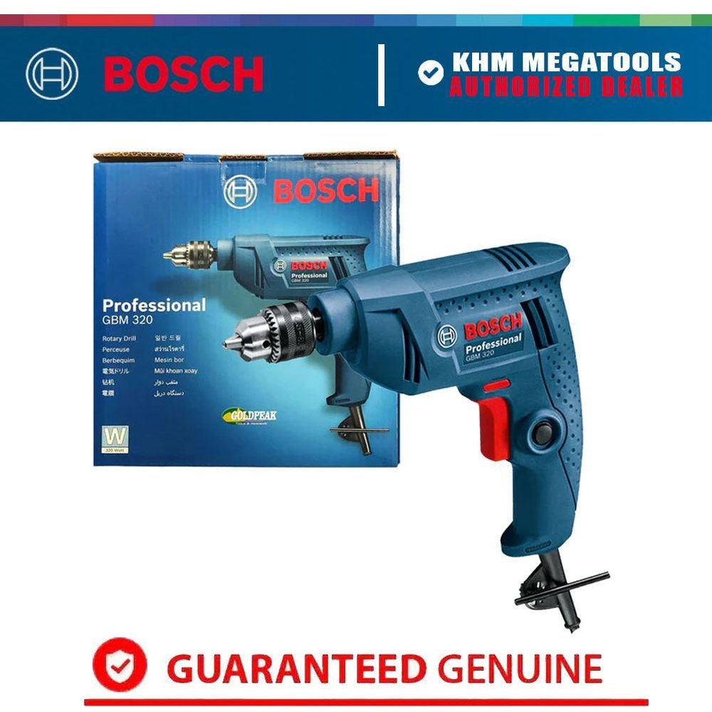 Bosch GBM 320 Hand Drill 6.5mm (1/4") 320W [Contractor's Choice] | Bosch by KHM Megatools Corp.