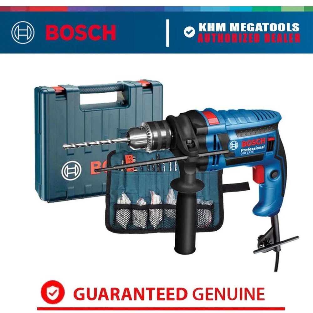 Bosch GSB 13 RE Impact Drill (WRAP) with 100 pcs Accessories 1/2" (13mm) 650W | Bosch by KHM Megatools Corp.