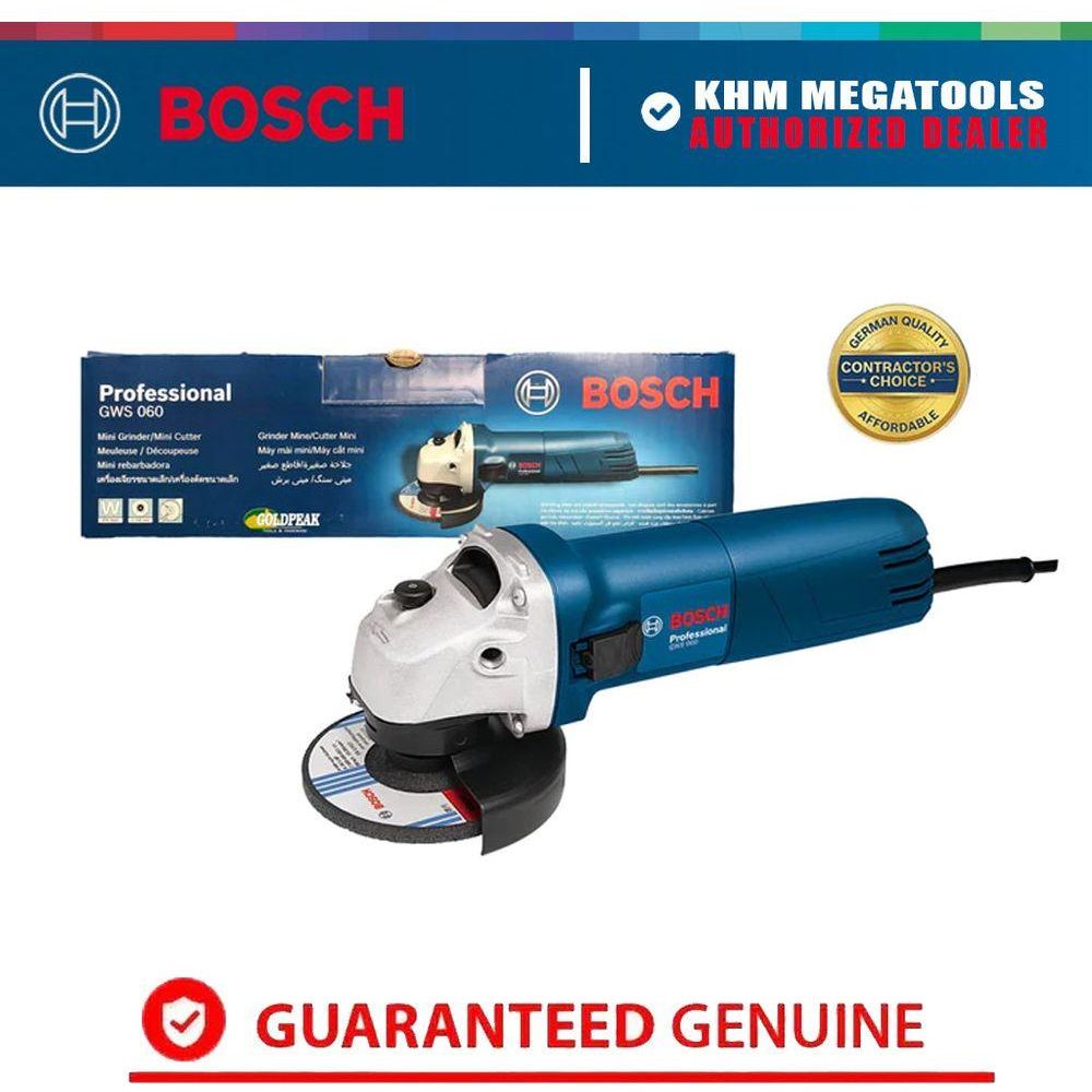 Bosch GWS 060 Angle Grinder 4"  670W [Contractor's Choice] | Bosch by KHM Megatools Corp.