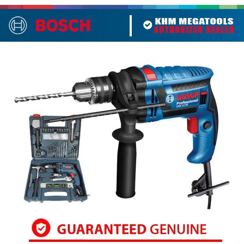 Bosch GSB 13 RE Impact Drill + Handtools with Accessories 1/2" (13mm) 650W | Bosch by KHM Megatools Corp.