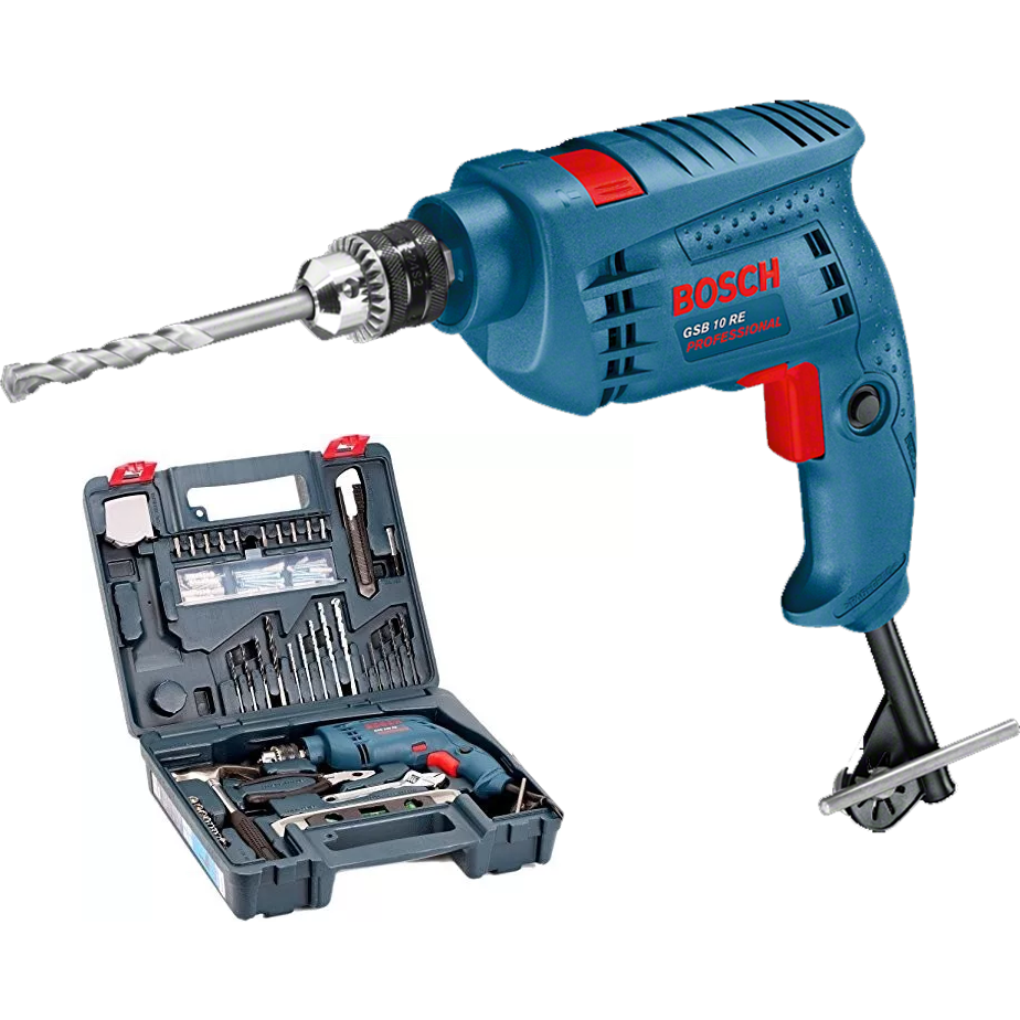 Bosch GSB 500 RE Impact / Hammer Drill 10mm 500W with Hand Tools Kit Set | Bosch by KHM Megatools Corp.