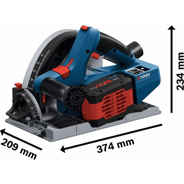 Bosch GKT 18V-52 GC Brushless Cordless Plunge Saw / Circular Saw 6-1/4" 18V [Bare] - KHM Megatools Corp.