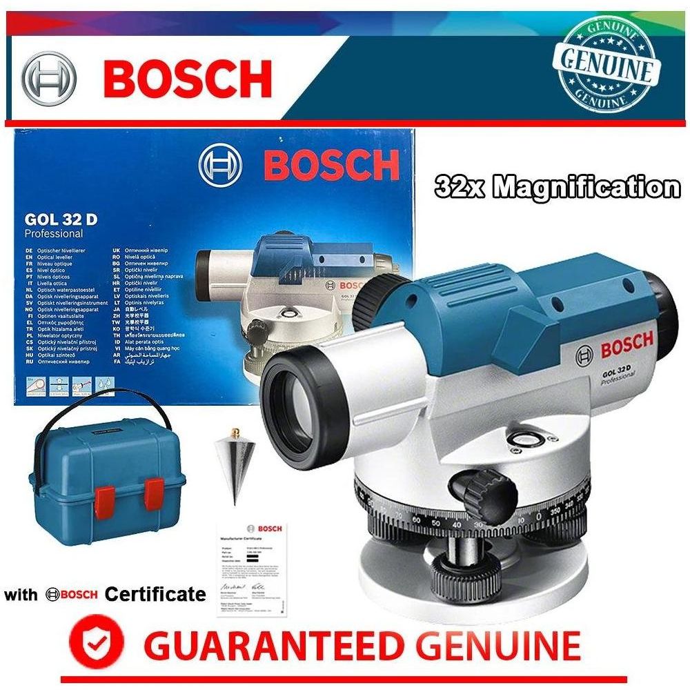 Bosch GOL 32 D Surveyor - Optical Level (120m) | Bosch by KHM Megatools Corp.