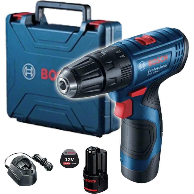 Bosch GSB 120 LI Cordless Impact Drill - Driver 10mm (3/8") 12V [Contractor's Choice] [Kit[ - KHM Megatools Corp.