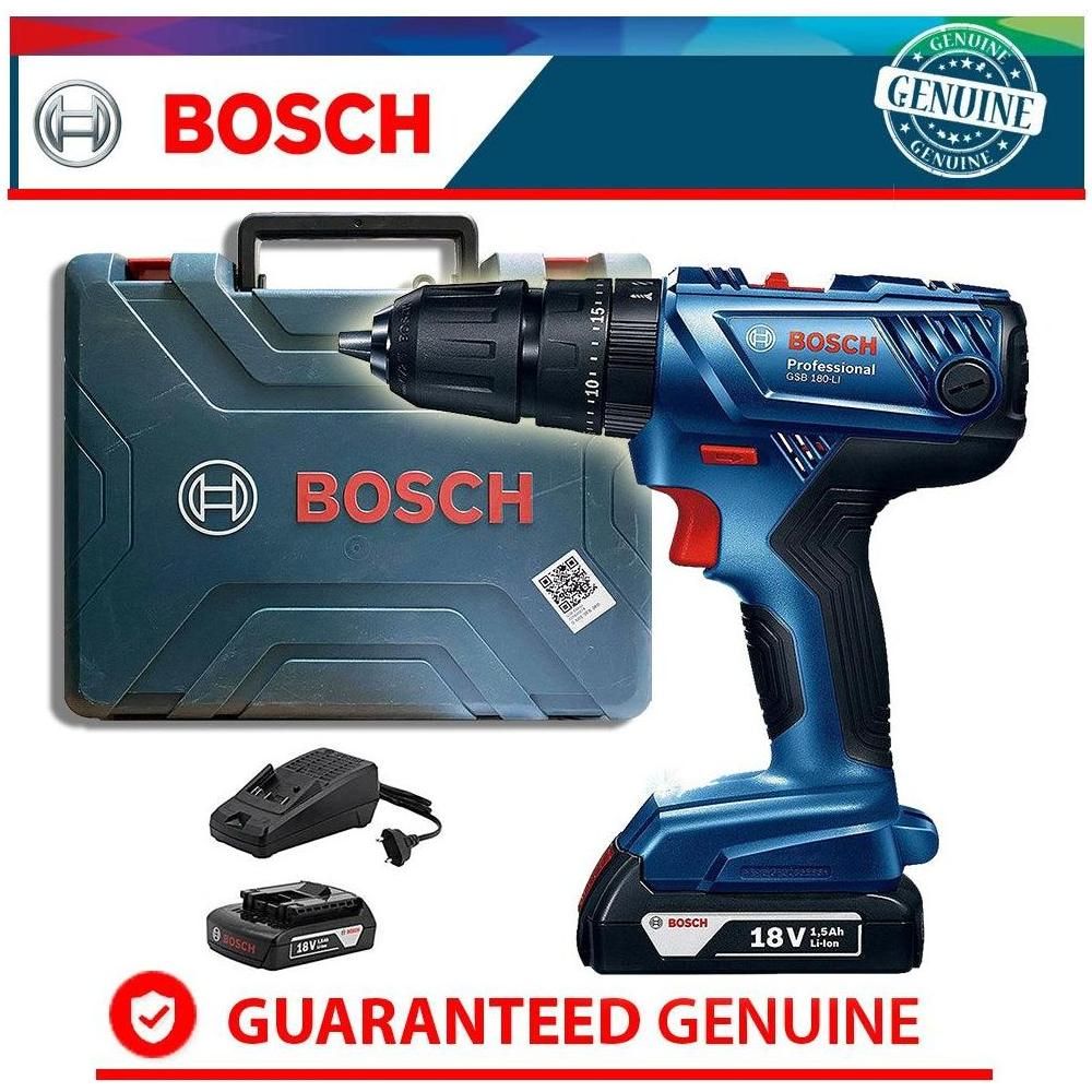 Bosch GSB 180-Li Cordless Hammer Drill 3/8" (10mm) 18V | Bosch by KHM Megatools Corp.