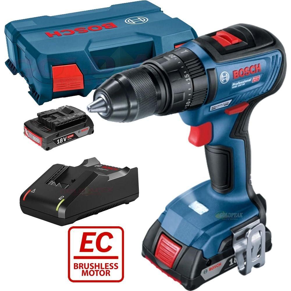 Bosch GSB 18V-50 Cordless Brushless Impact Drill - Driver (Set) - Goldpeak Tools PH Bosch